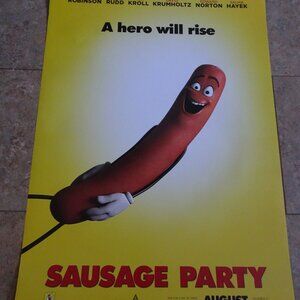 Sausage Party - Movie Poster with Seth Rogan as Frank & Jonah Hill - Advance